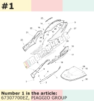 Spoiler, links, grau, Suffix: EZ_grigio titanio 742/B
