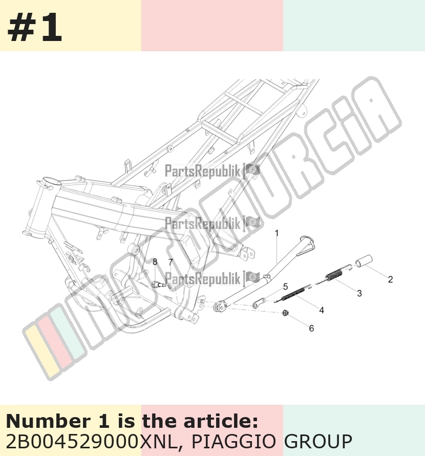 Seitenständer schwarz