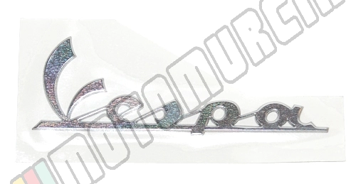Schriftzug, Motiv: Vespa, chrom, 150x50 mm, selbstklebend