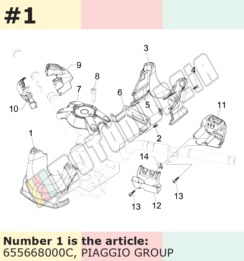 Handlebar Fairing, front