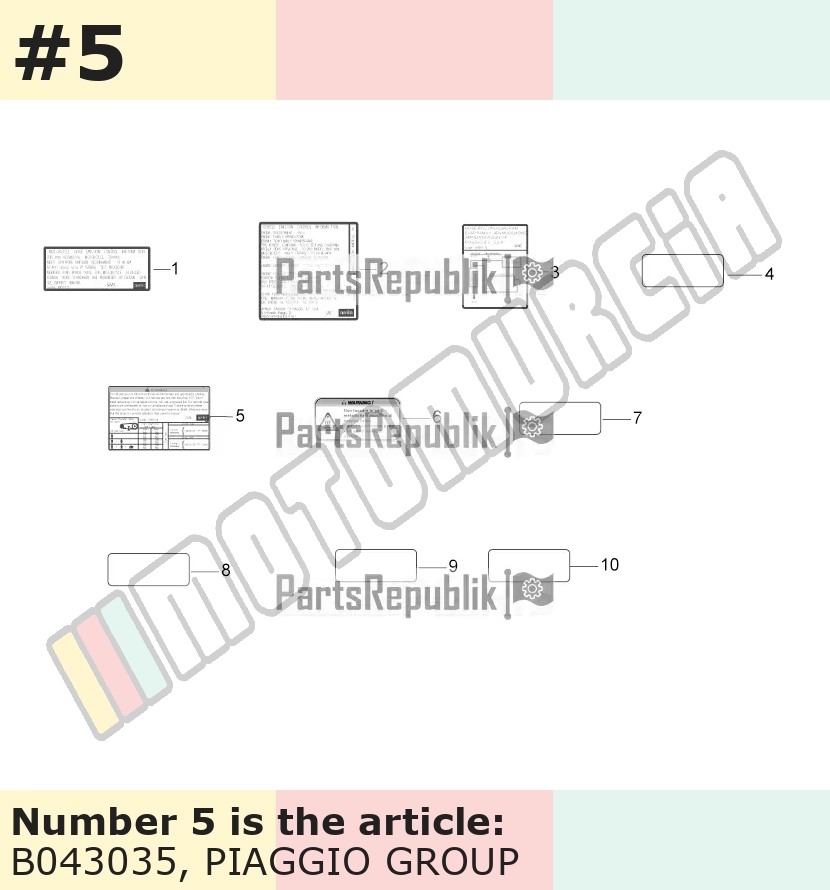 Autocollant, Motif: pression des pneus, (USA)
