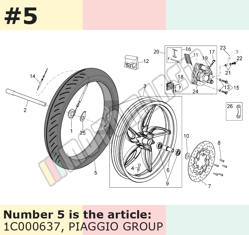 Pneu 90/80-16, TL