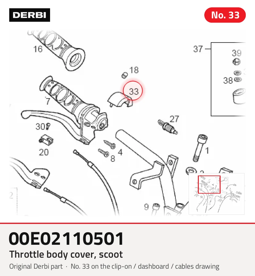 Drosselklappengehäuseabdeckung, Roller