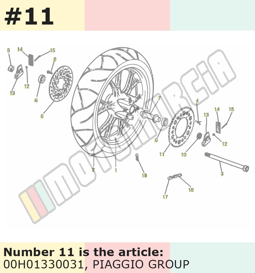 Sprocket Número de dentes: 50