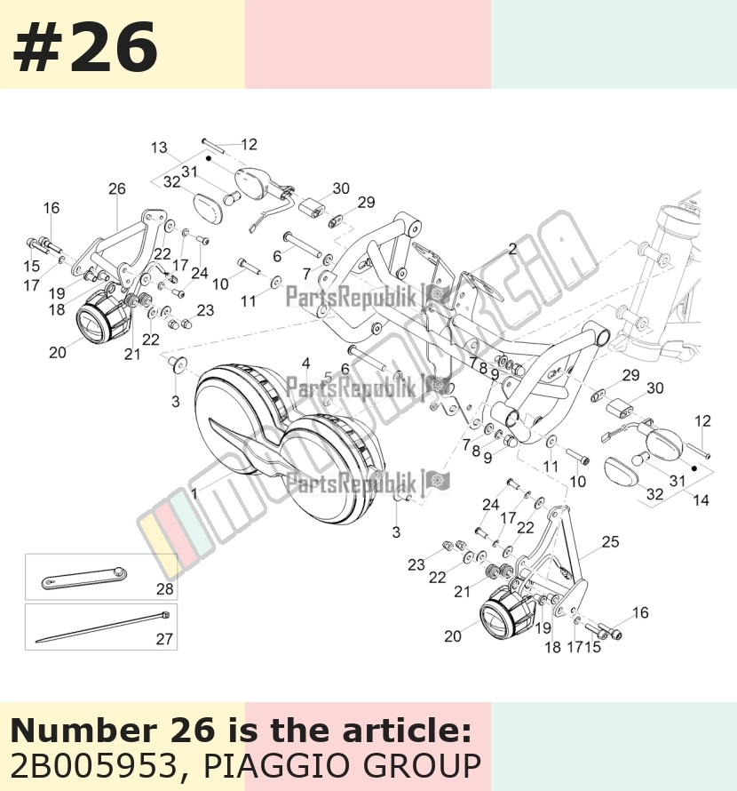 Bracket for headlight, right