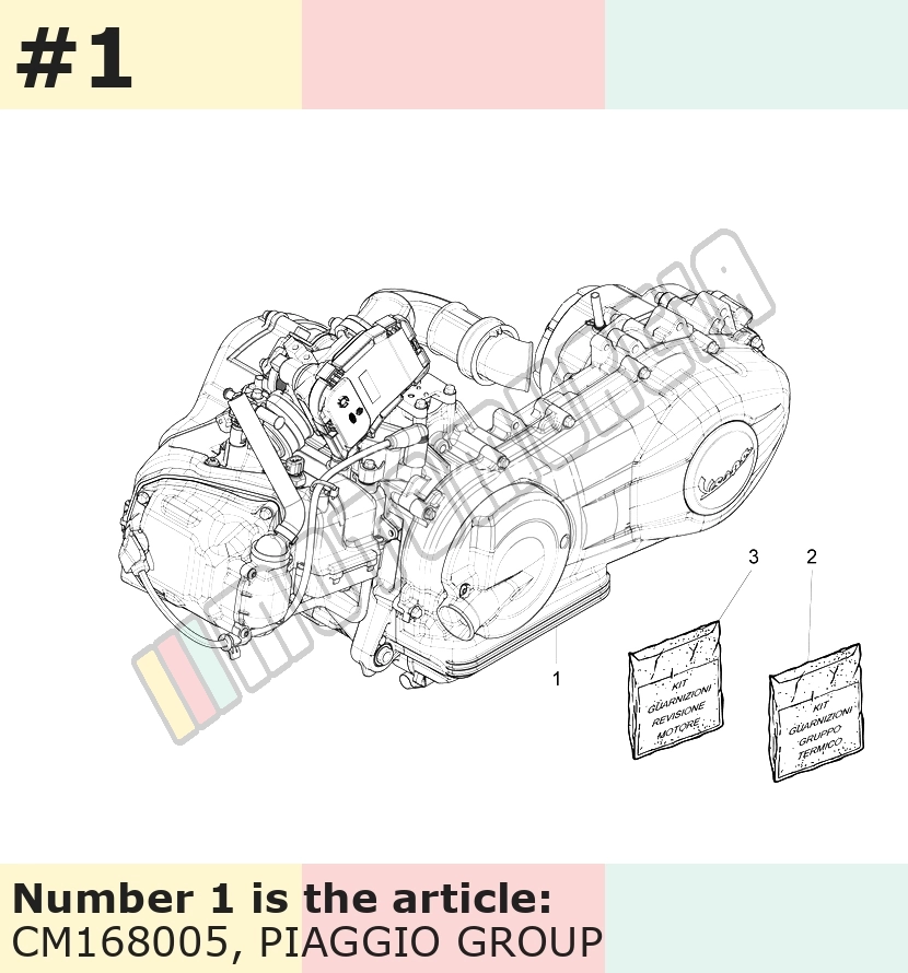 Motor 125 ccm, 4T 3V, Euro 3