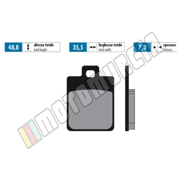 Bremsfutter Set Racing Bio, E -zertifiziert,