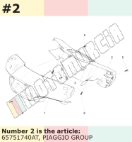 Handlebar Fairing, rear, blue, Suffix: AT_blue 255/A