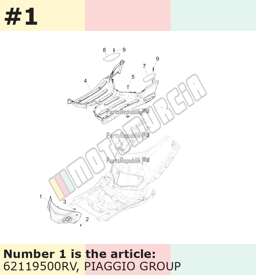 Trappe d'inspection, rouge, Suffixe et code couleur Piaggio: RV_rouge pastel 869/A