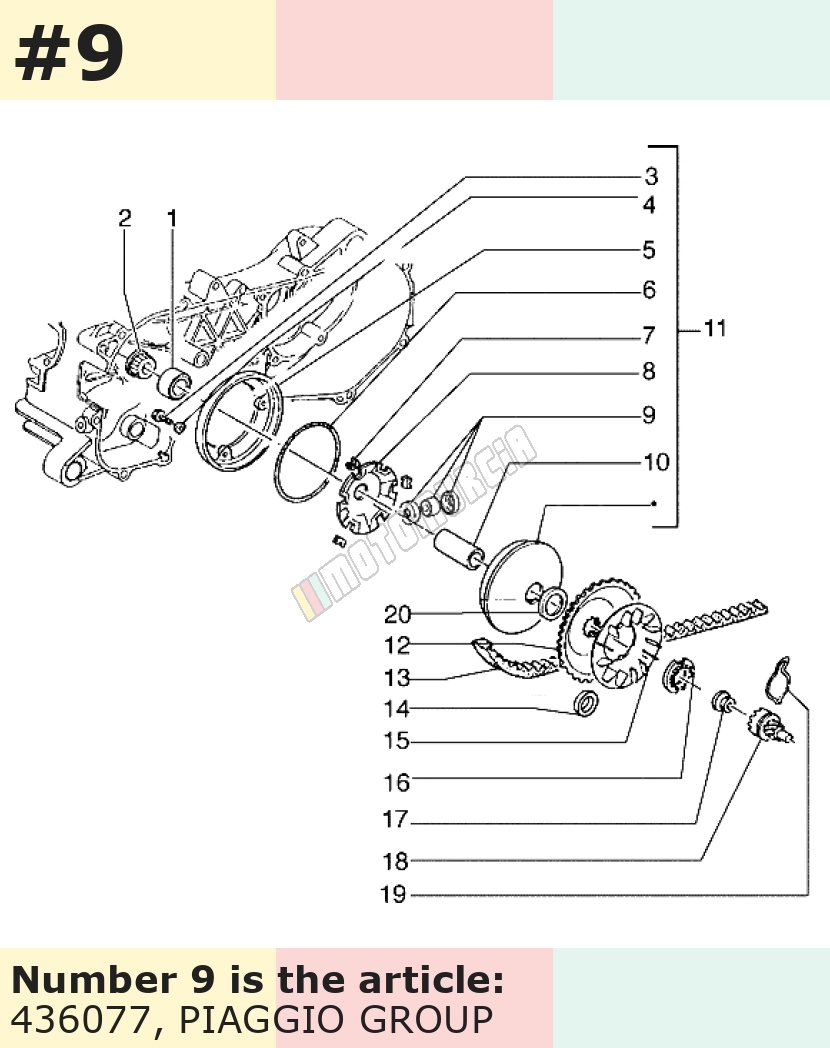 Variator roller 16x13 mm, 11,0 g, Content: 1 Stk