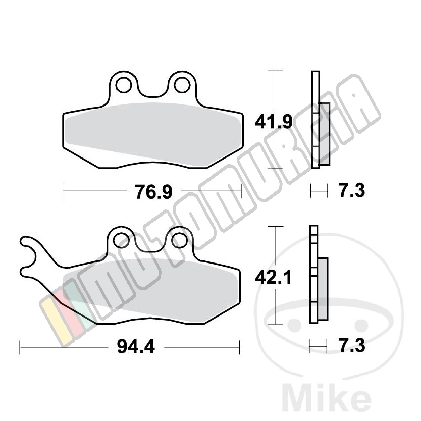 Standardbremsbeläge Roller TRW Altn 7320524