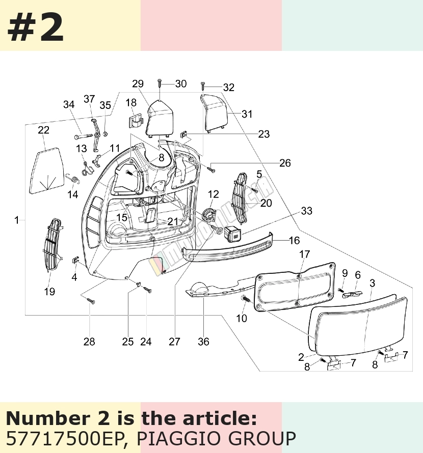Gepäckfachklappe, anthrazit, Suffix: EP_grau avio 780/A