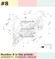 Autocollant, Motif: Aprilia, droit