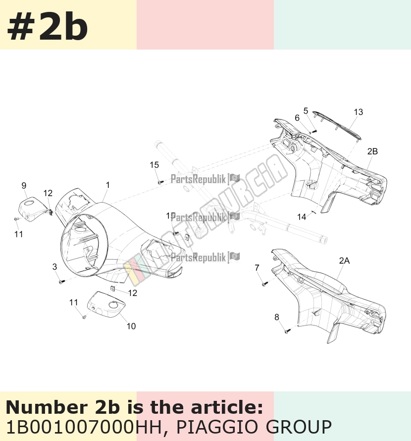Lenkerverkleidung, hinten, grau, Suffix: HH_grau 791/B