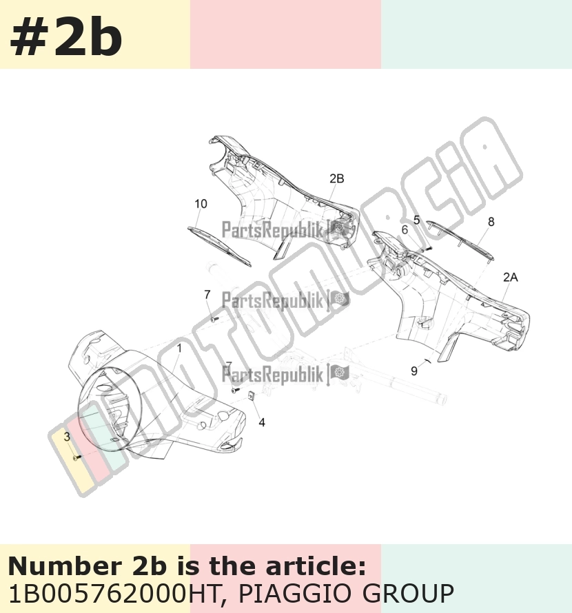 Lenkerverkleidung, hinten, grau, Suffix: HT_grigio mouse 715/C