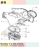 Handlebar Fairing, rear, orange, Suffix: 25_orange giotto 949