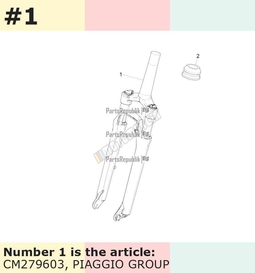 Fork for frame height 55