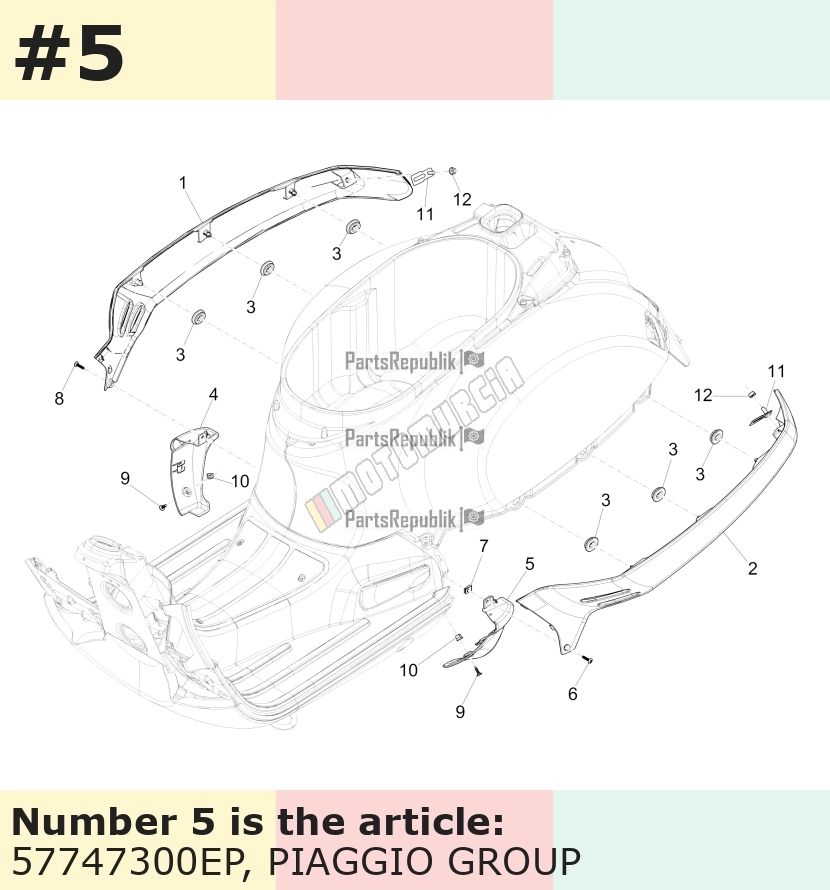 Abdeckung, links, anthrazit, Suffix: EP_grau avio 780/A