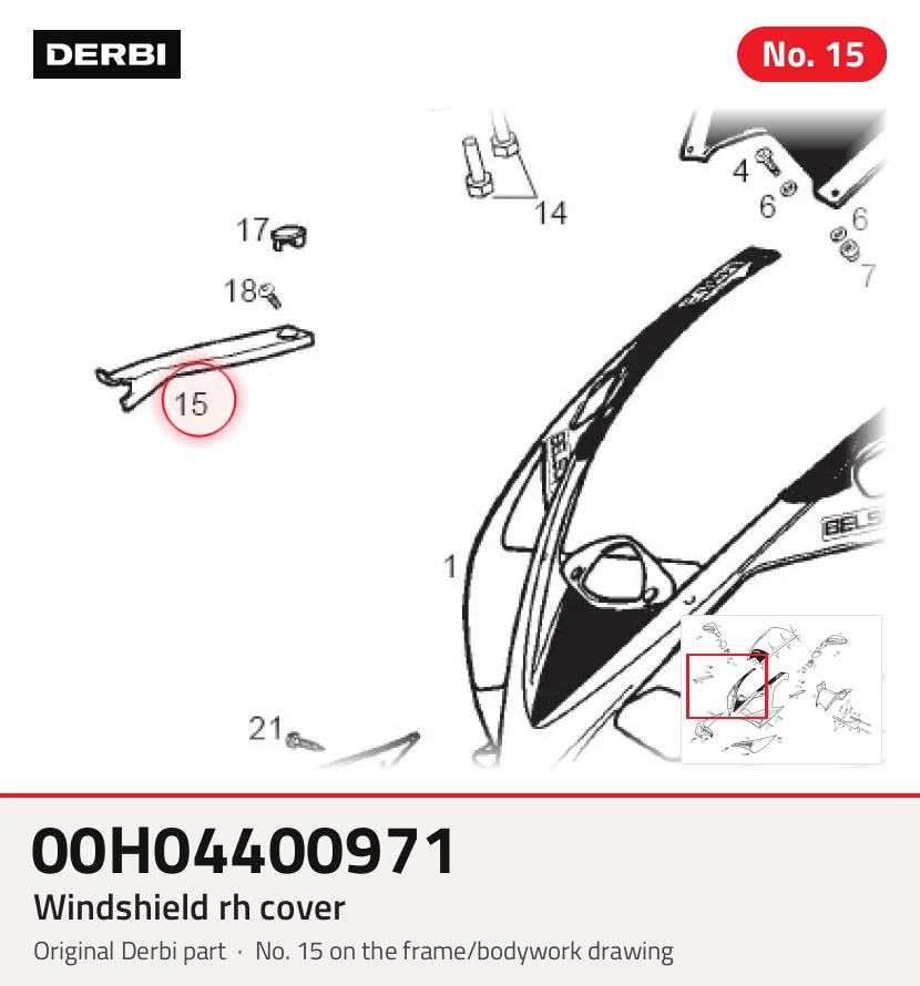 WINDSHIELD RH COVER