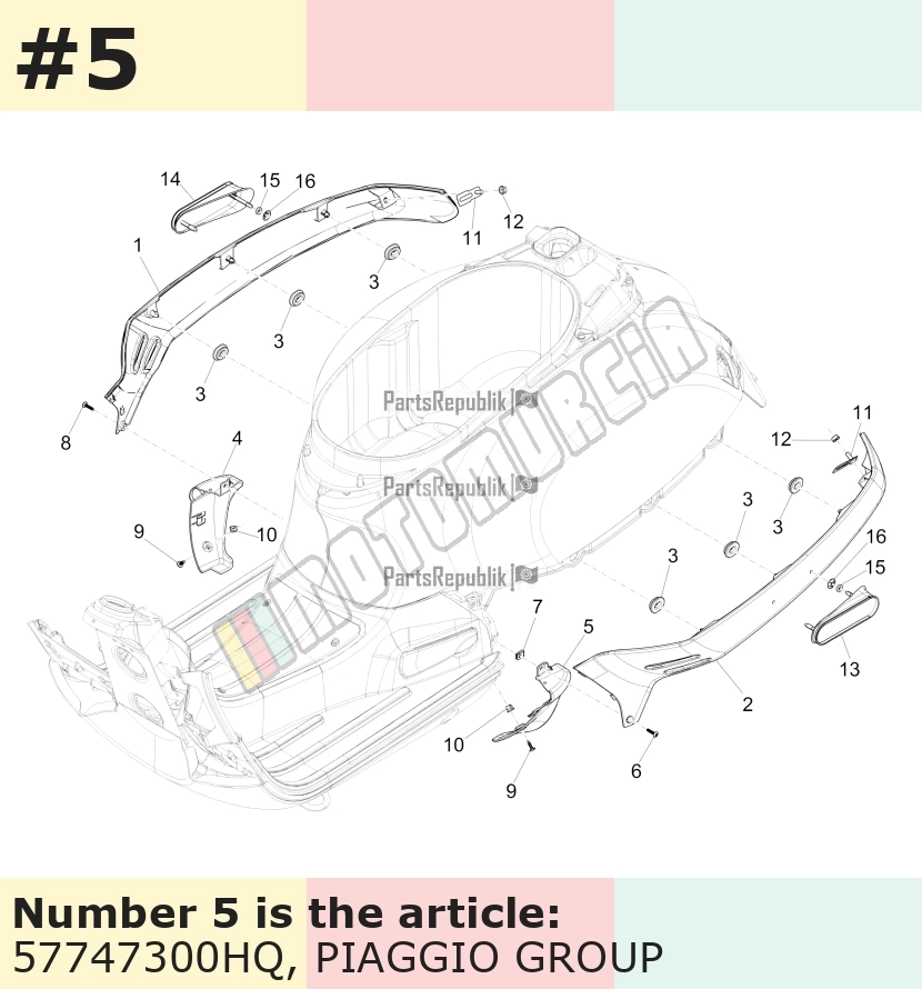 Abdeckung, links, grau, Suffix: HQ_grau / titanium / 707/C