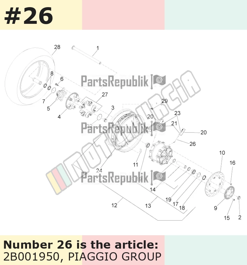 Speiche links