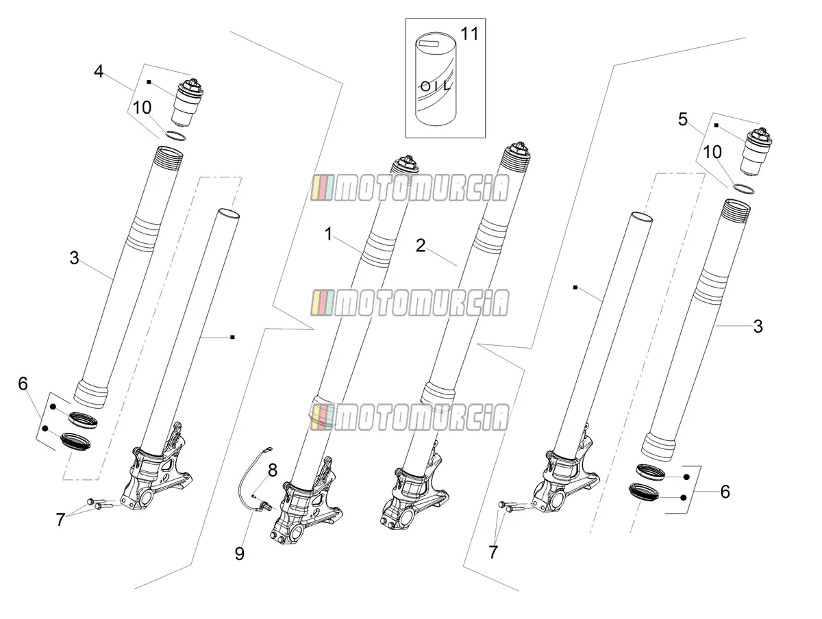Fourche avant Ohlins