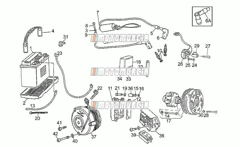 Batterij - motoplat-ontsteking