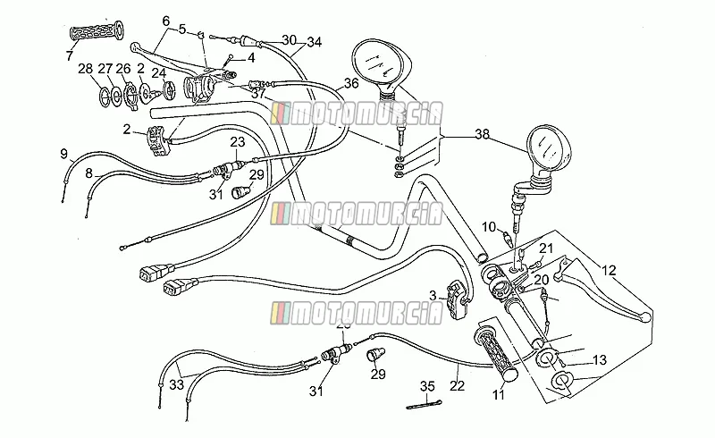 Stuur / Spiegel / Kabel 1e series