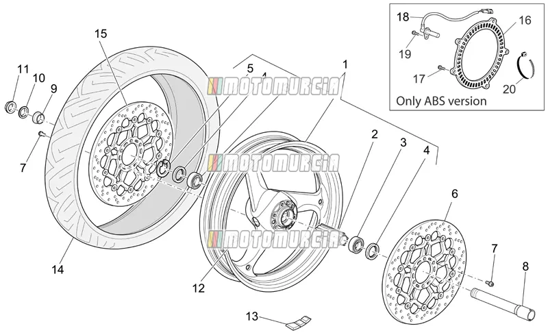 Roue avant