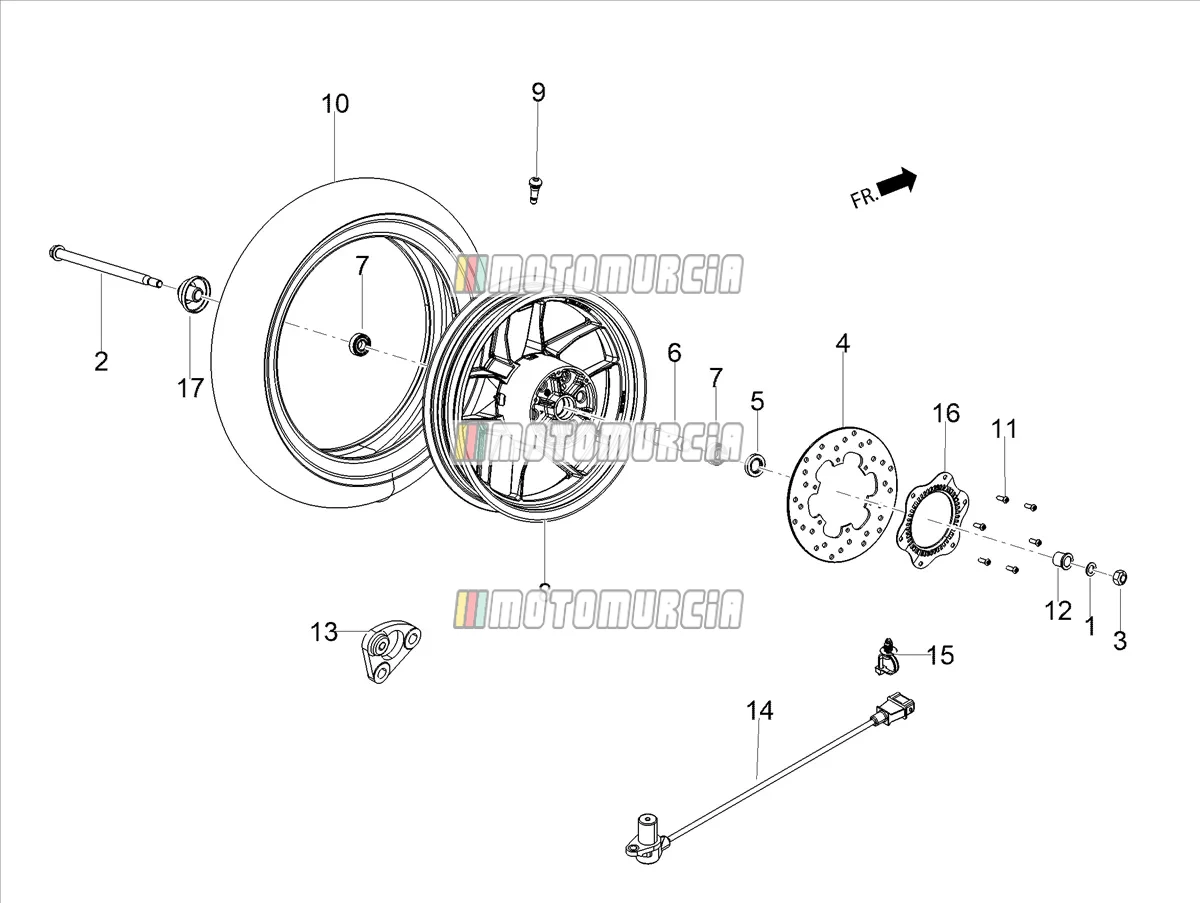 Roue avant