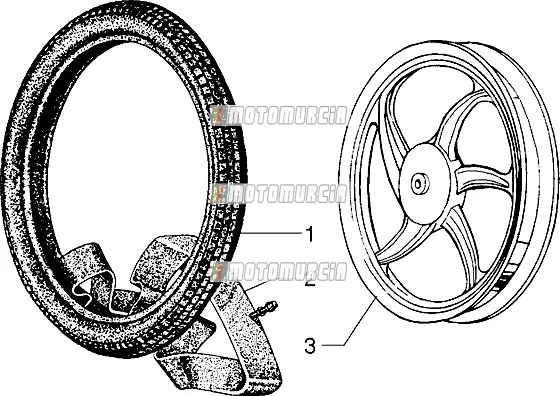 Roue arrière en alliage