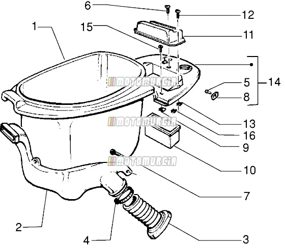 Helm behuizing