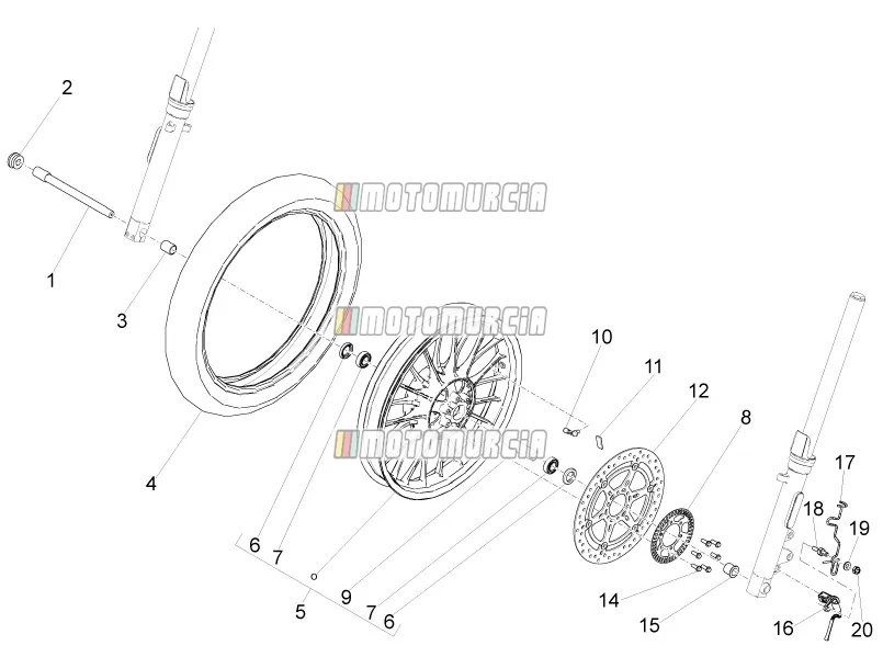 Roue avant