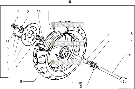 Roue avant