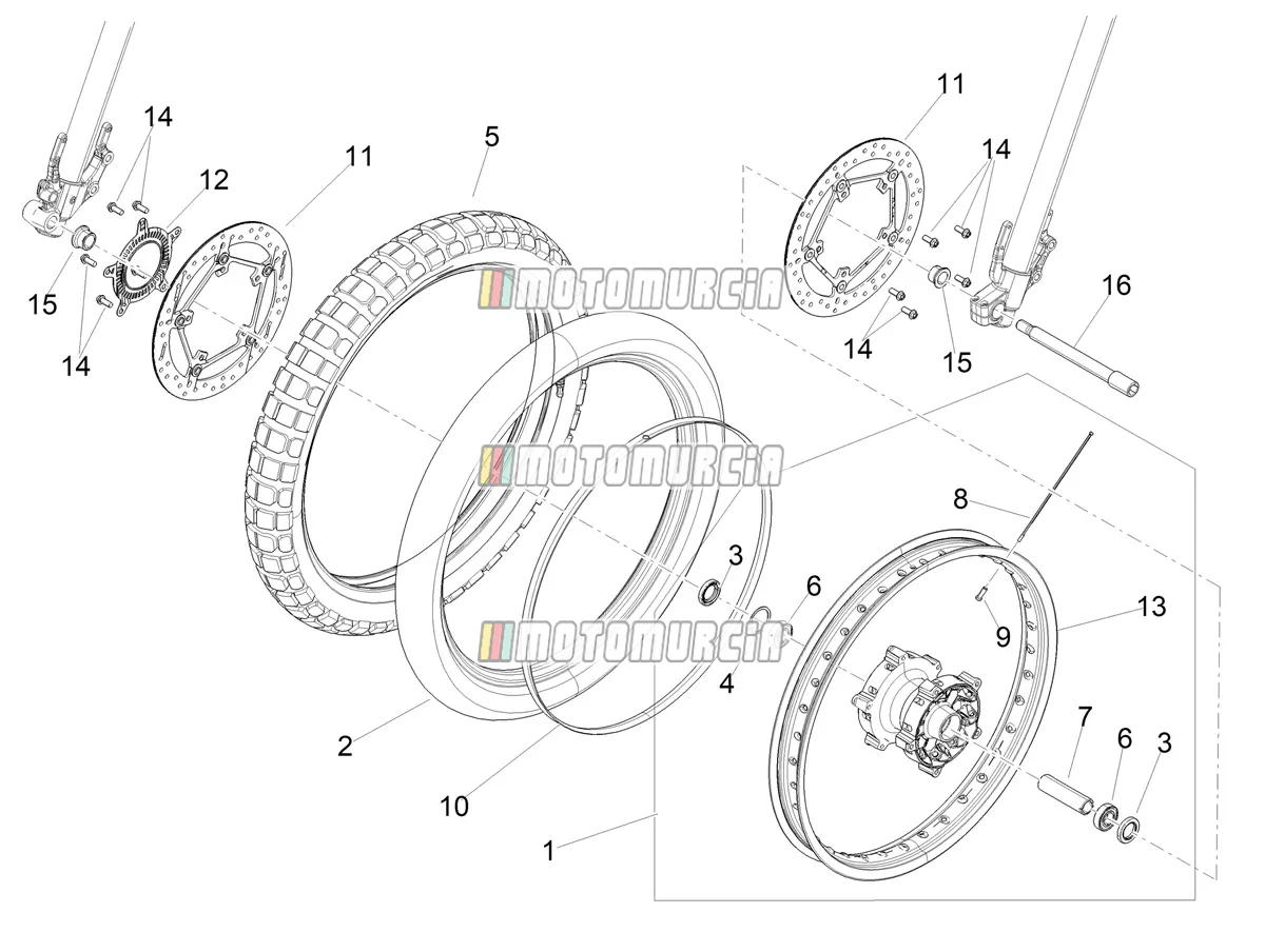 Roue avant
