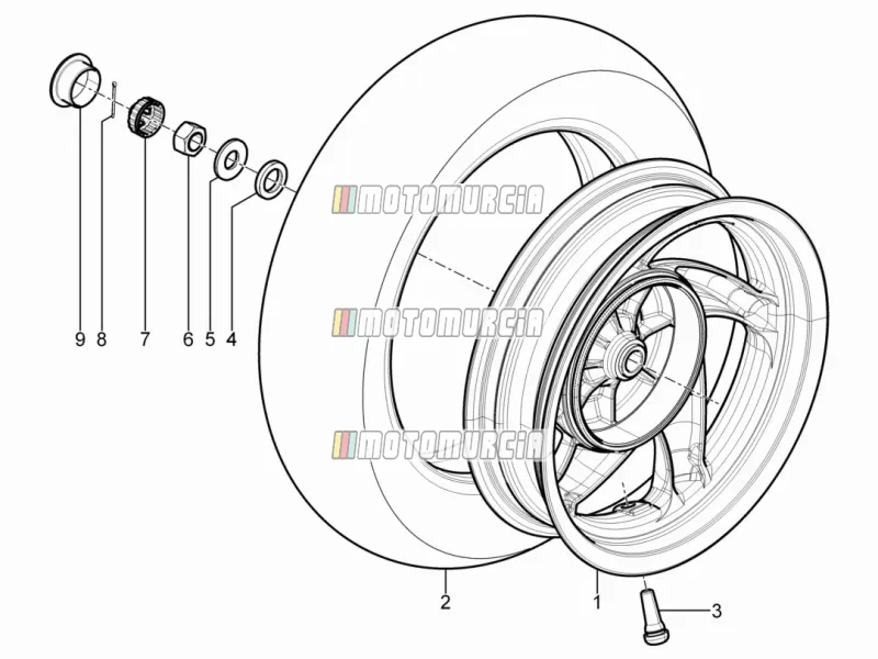 Roue arrière