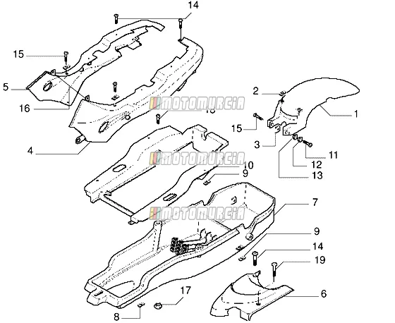 Rear Mudguard-undersaddle