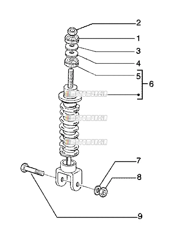 Stoßdämpfer hinten