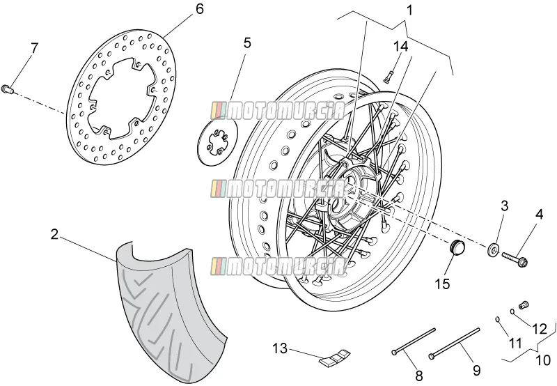 Roue arrière