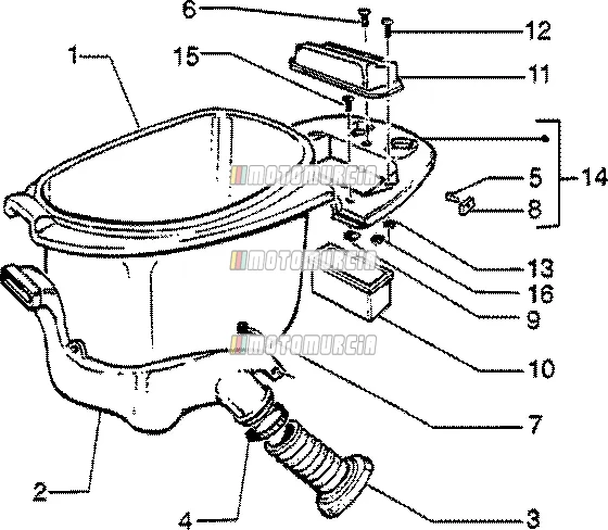 Helm behuizing