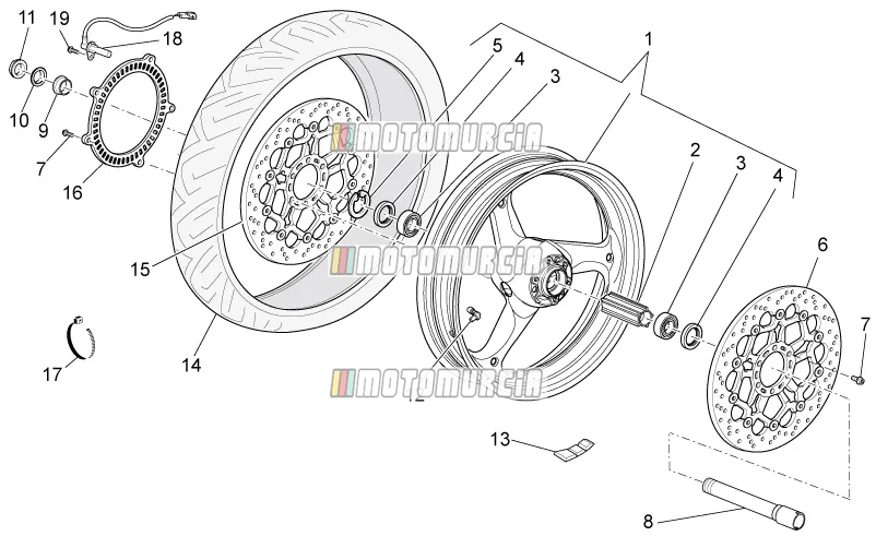Roue avant