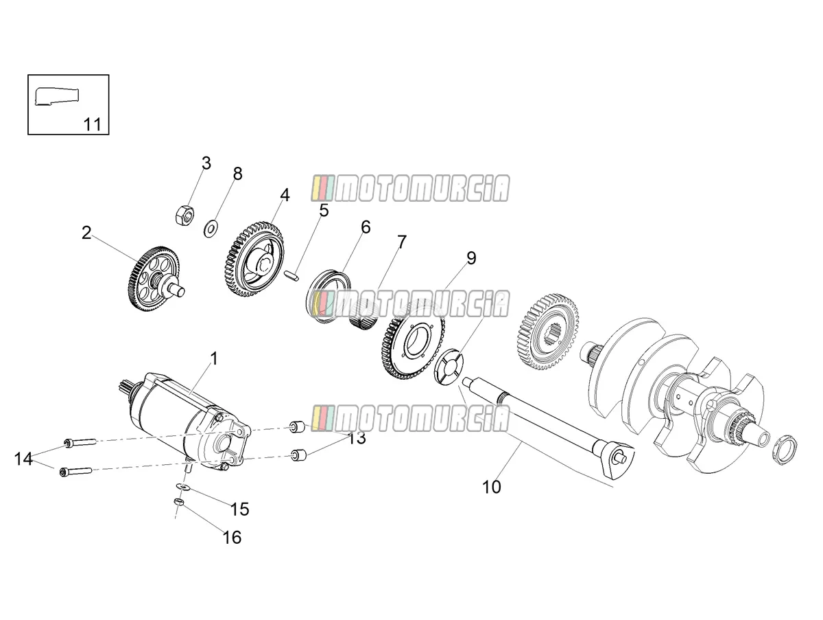 Startmotor - Kickstarter