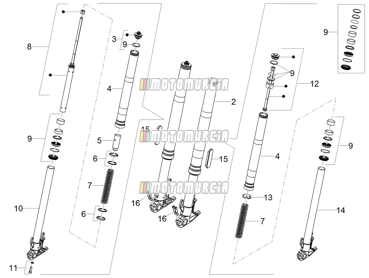 Fourche avant Sachs