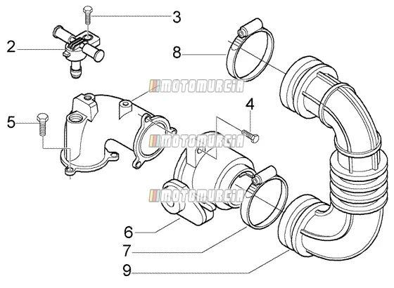 Union Pipe-Throttle-Body Inyector