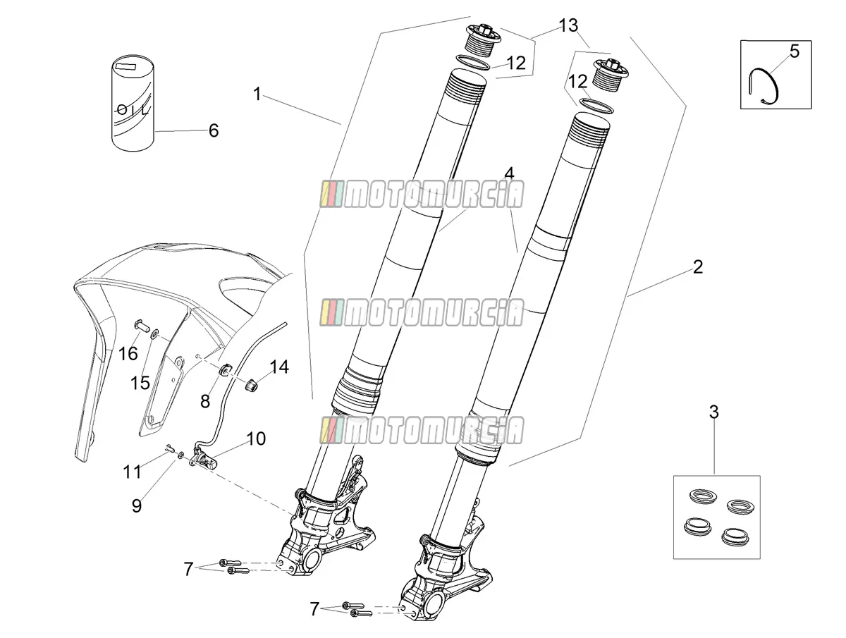 Fourche avant Ohlins