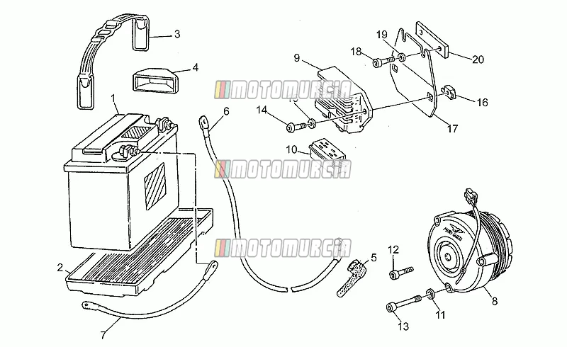 Saprisa batterij - generator