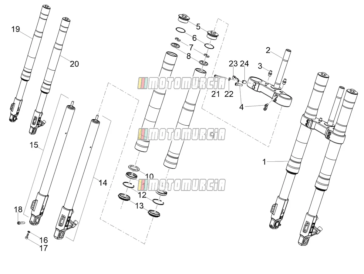 Fourche avant Ming Xing