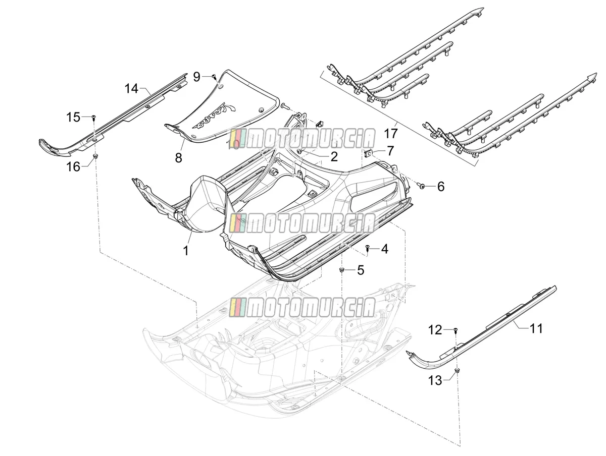 Cache central - repose-pieds