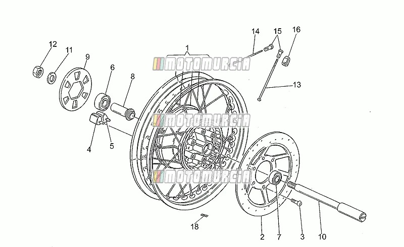 Roue arrière