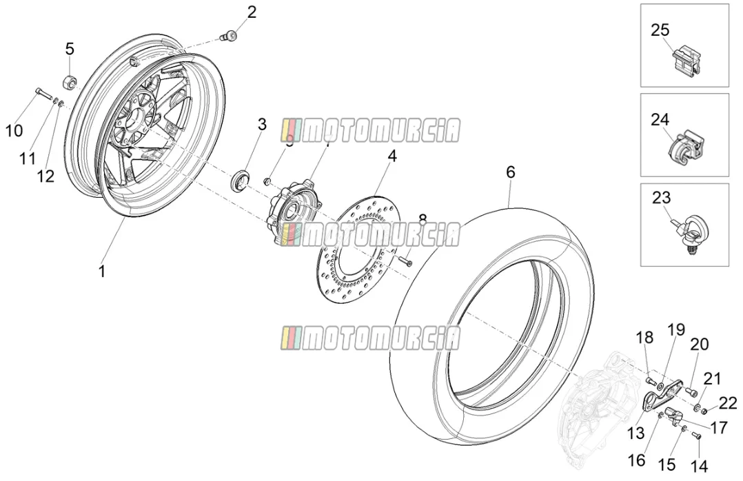 Roue arrière